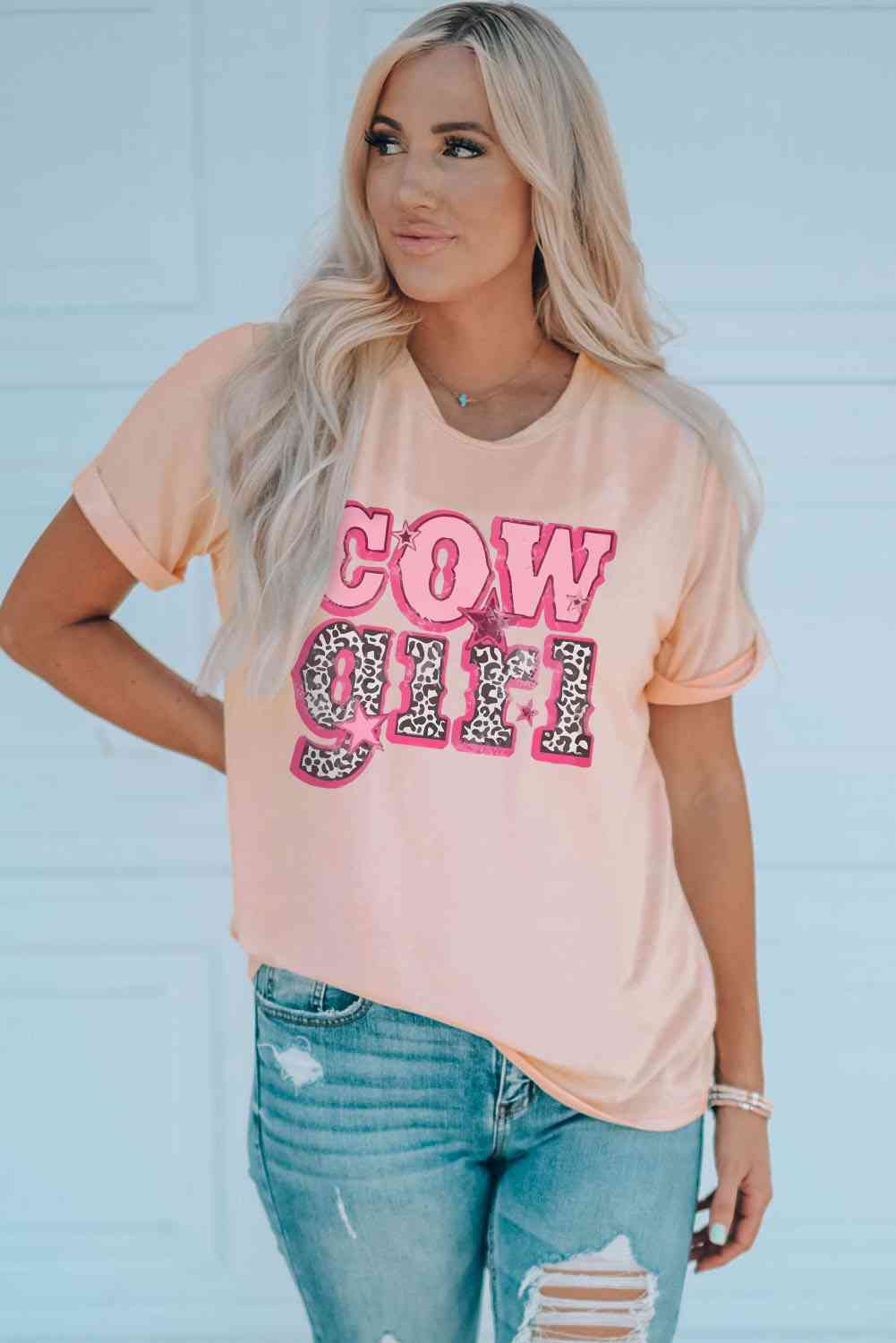 COWGIRL Graphic Cuffed Tee