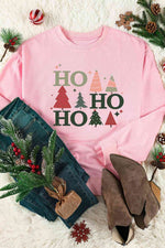 Christmas Tree Graphic Dropped Shoulder Sweatshirt