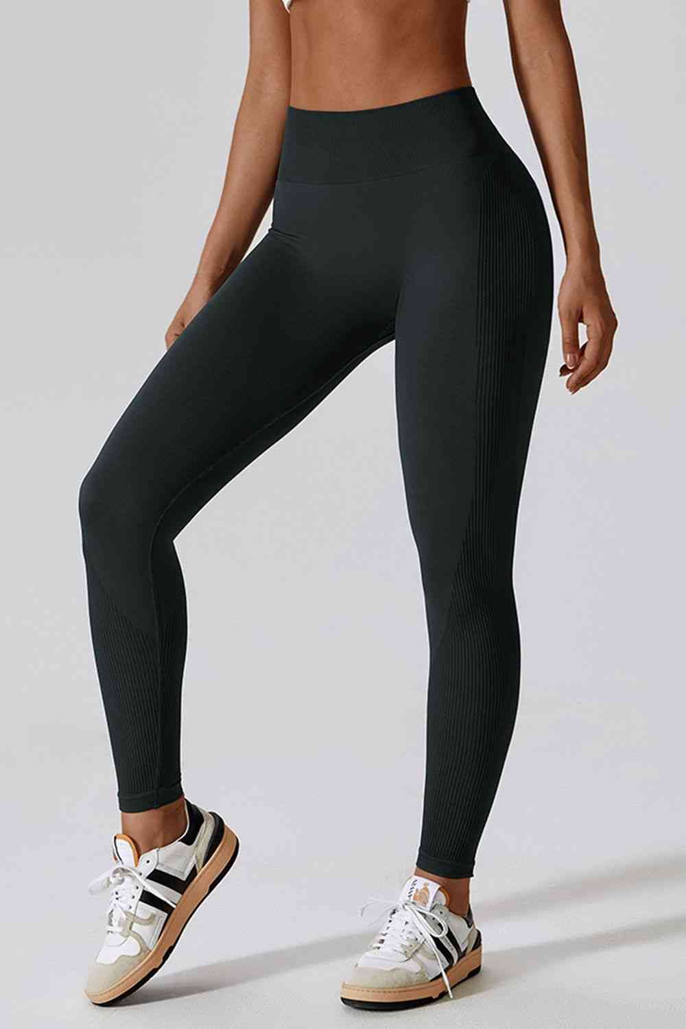 Wide Waistband Slim Fit Long Sports Leggings