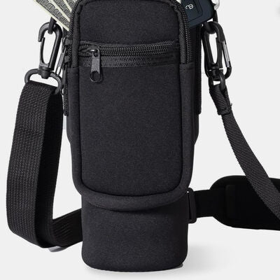 Insulated Tumbler Cup Sleeve With Adjustable Shoulder Strap