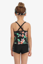 Floral Crisscross Cami and Shorts Swim Set