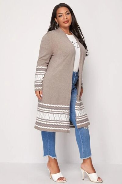 Chevron Long Sleeve Cardigan