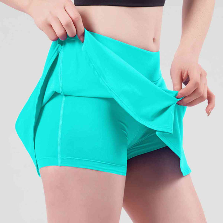 Wide Waistband Sports Skort