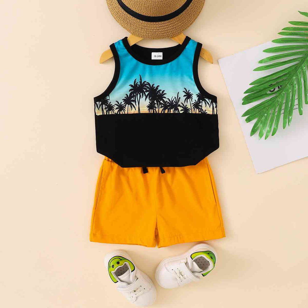 Kids Graphic Tank and Short Set