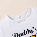 Kids DADDY'S COOL BUDDY Graphic Tee and Printed Shorts Set
