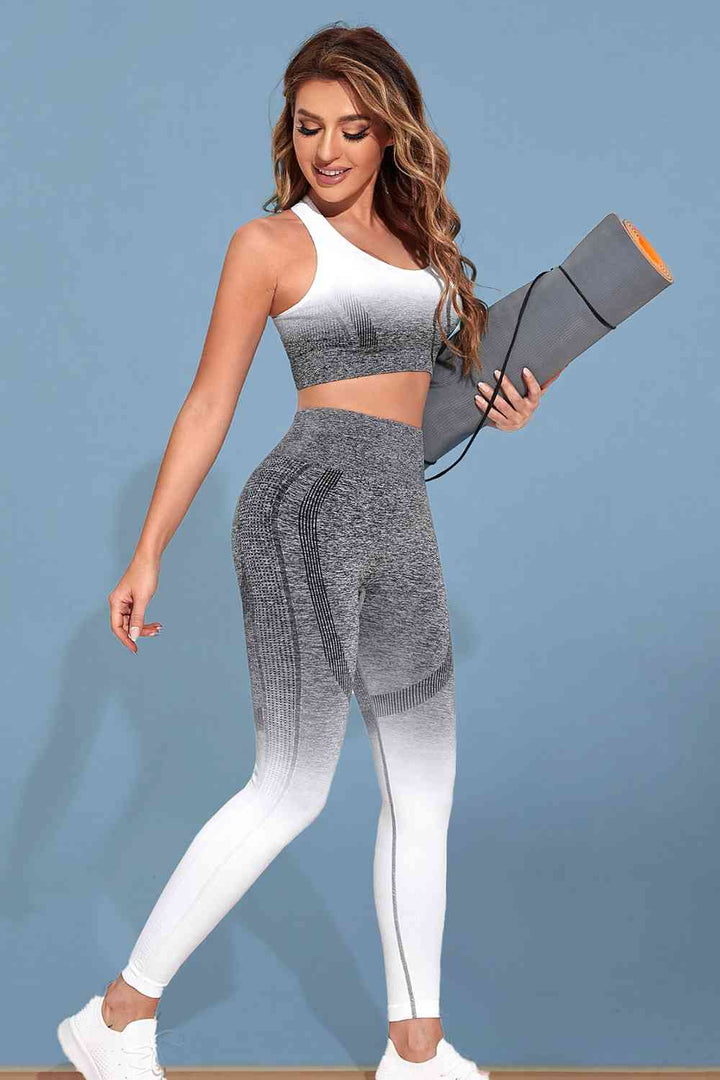 Gradient Sports Tank and Leggings Set