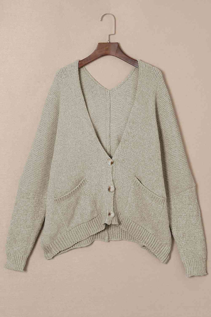 Button Down Cardigan with Pockets