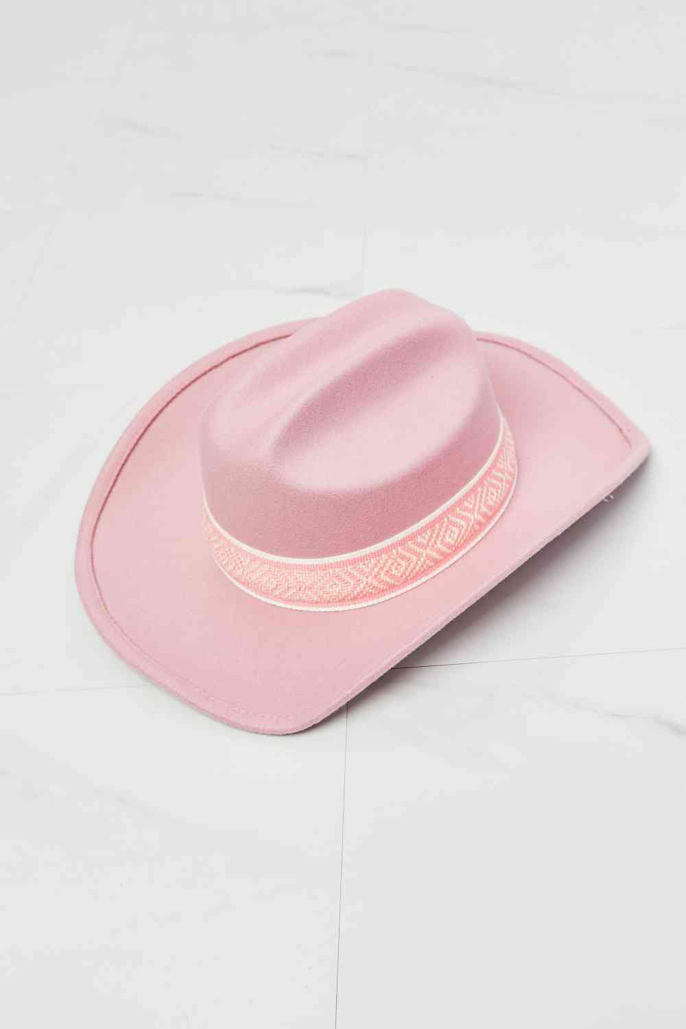 Fame Western Cutie Cowboy Hat in Pink