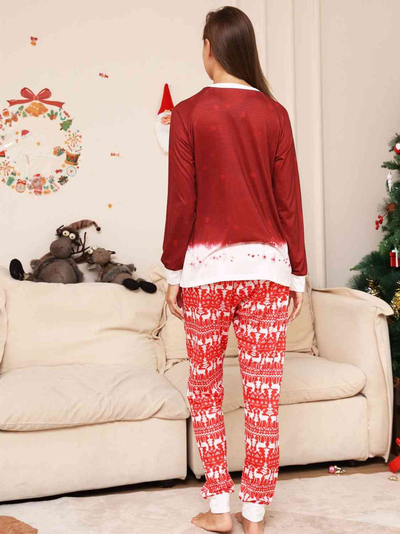 Full Size Snowman Top and Pants Set
